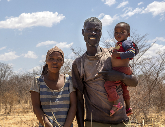 Family supported by community outreach efforts